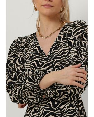 Object Midikleid Objleonora L/S Wrap Midi Dress Damen - Schwarz