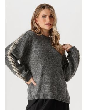 Modström Damen Pullover & Cardigans Linemd O-Neck - Grau