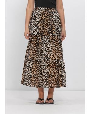 WITHBLACK Damen Röcke Wblamina Maxi Skirt - Braun