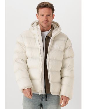 Calvin Klein Herren Jacken Ls Nylon Mongram Puffer Jkt - Natur