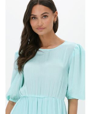 NA-KD Midikleid Balloon Sleeve Structured Midi Dress - Blau
