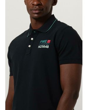 PME LEGEND Polo-shirt Short Sleeve Polo Stretch Pique Package - Schwarz