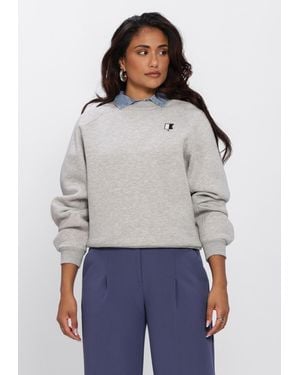 Another Label Damen Pullover & Cardigans Alniya Sailor Sweat L/S - Grau