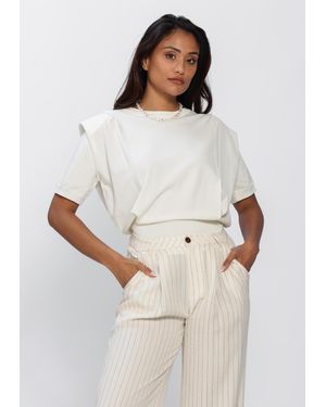 Notre-v Damen Pullover & Cardigans Nv-Heneline - Weiß