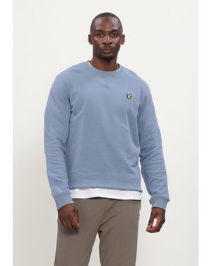 Lyle & Scott Herren Pullover & Cardigans Crew Neck Sweatshirt - Blau