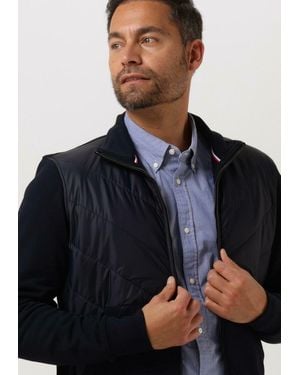 Tommy Hilfiger Jack Mix Media Chevron Zip Through - Blau