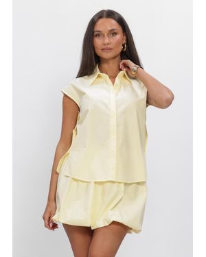 Ydence Damen Blusen Blouse Sabrina - Natur