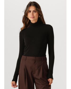 Second Female Damen Pullover & Cardigans Matima T-Neck Tee - Schwarz