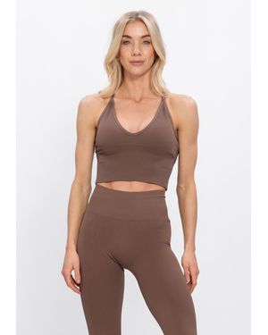 Aim'n Damen Tops & T-Shirts Shape Seamless Cross Back Bralette - Mehrfarbig