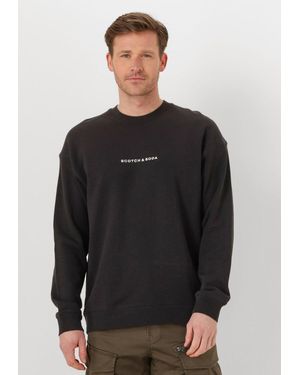 Scotch & Soda Herren Pullover & Cardigans Logo Front Chest Sweatshirt - Grau