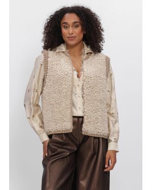 Nukus Damen Blazers Lana Gilet - Natur