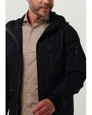 Profuomo Wattierte Jack Outerw Magnet Clsr Long - Schwarz