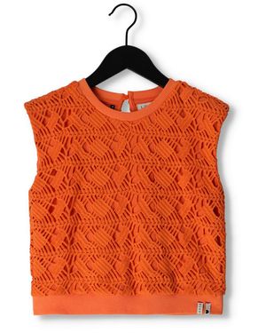 Looxs Top Open Lace Top Mädchen - Orange