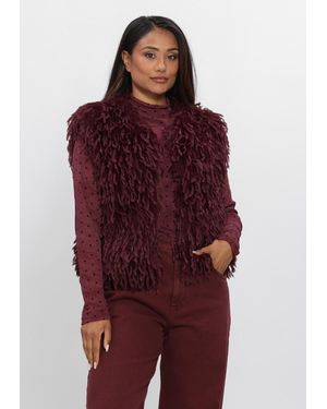 Nukus Damen Blazers Mila Gilet Feather - Rot