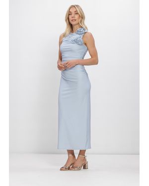 Y.A.S Damen Kleider Yasdona Sl Long Dress - Weiß