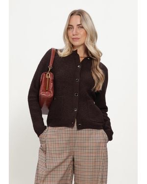 Silvian Heach Damen Pullover & Cardigans Cardigan Ryana - Braun
