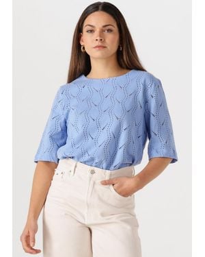 Object Damen Tops & T-Shirts Objava 2/4 Lo O-Neck Top - Blau