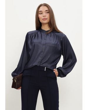 Aaiko Damen Blusen Liv Pes 516 - Blau