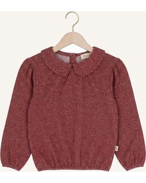 House Of Jaimie Mädchen Tops & T-Shirts Puff Balloon Collar Jumper - Rot