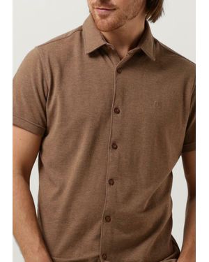 Dstrezzed Casual-Oberhemd Shirt Melange Pique Herren - Braun