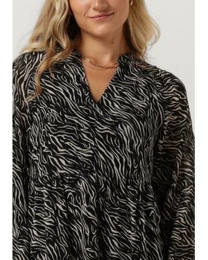 Object Minikleid Objmila Gia L/S Dress Damen - Schwarz