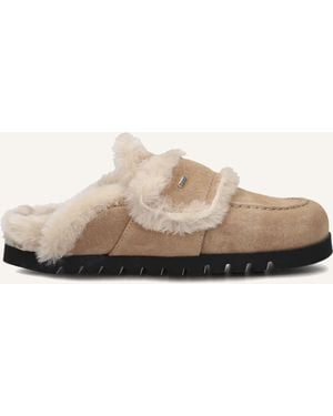Nubikk Damen Slipper Teddy Fur - Schwarz