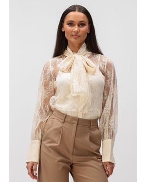 Bruuns Bazaar Damen Blusen Buglebbomassa Blouse - Natur