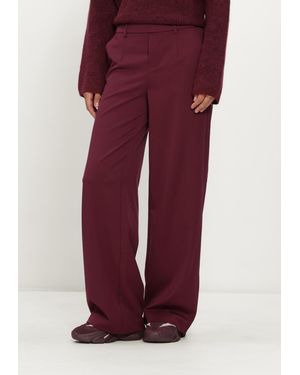 Object Damen Hosen Objlisa Wide Pant - Rot