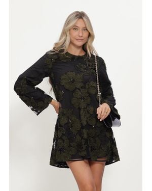 Y.A.S Damen Kleider Yasflouing Ls Dress - Schwarz