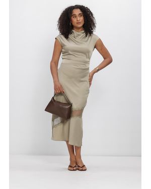 Modström Damen Kleider Tailormd Lace Dress - Natur