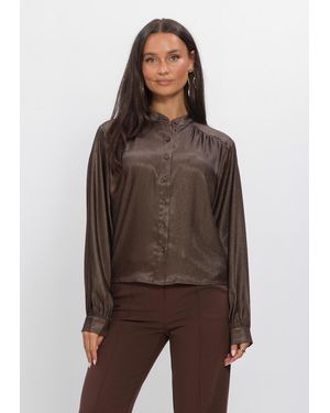 Aaiko Damen Blusen Liv Pes 516 - Braun