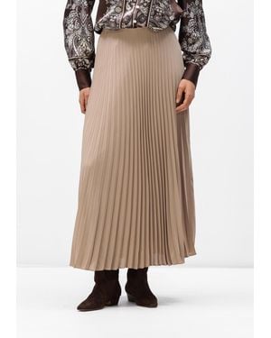 Neo Noir Damen Röcke Boni Simple Plisse Skirt - Braun