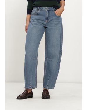 My Essential Wardrobe Damen Jeans Jeans Barrel Mwhottie139 Limited - Blau