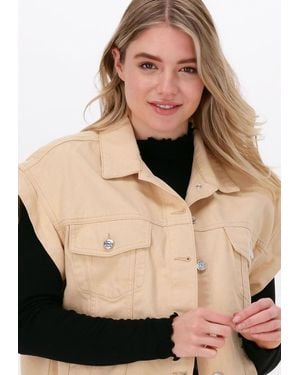 NA-KD Gilet Oversized Denim Vest Damen - Schwarz
