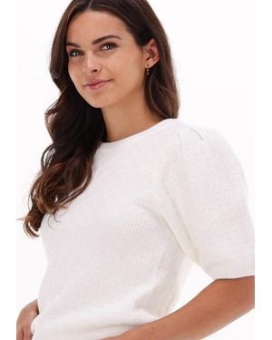 Minus Pullover Jasmine Knit Tee Nicht-gerade - Weiß