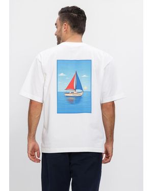 Pockies Herren Polos & T-Shirts Sailing Tee - Weiß