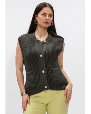 Modström Damen Pullover & Cardigans Scottmd Vest - Schwarz