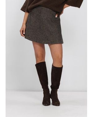 Second Female Damen Röcke Emi Mini Skirt - Schwarz