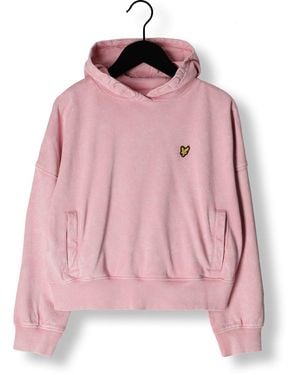 Lyle & Scott Hell- Sweatshirt Acid Wash Lb Oth Hoodie Mädchen - Pink