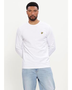 Lyle & Scott Herren Polos & T-Shirts Plain L/S T-Shirt - Weiß