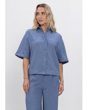 EST'SEVEN Damen Blusen Freya Top - Blau