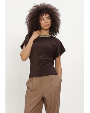Bruuns Bazaar Damen Tops & T-Shirts Alnusbbverena Blouse - Braun