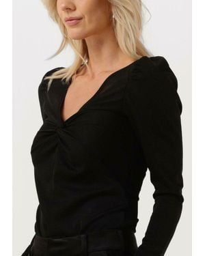 Scotch & Soda Top Twist Long Sleeved Top - Schwarz