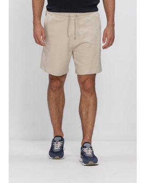 Pure Path Herren Hosen Structure Sweat Shorts - Natur