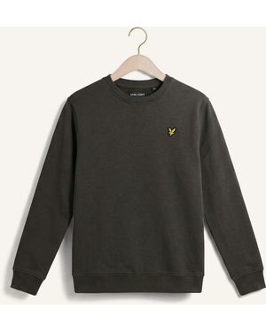 Lyle & Scott Jungen Pullover & Cardigans Brush Back Crew Neck Sweatshirt - Grau