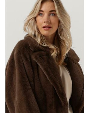 Stand Studio Fake-fur-jack Maria Coat Soft - Braun