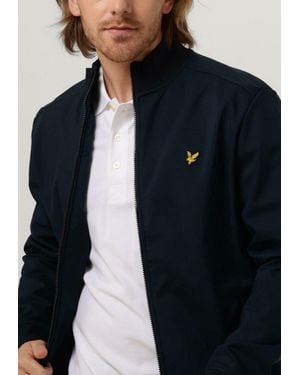 Lyle & Scott Jack Zip Through Funnel Neck Soft S Herren - Blau