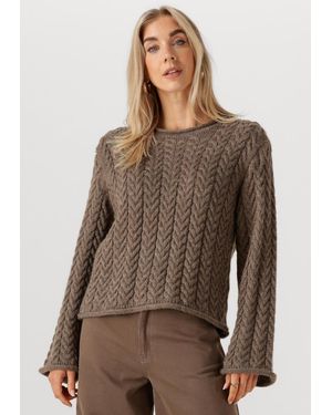 Modström Damen Pullover & Cardigans Kurtismd O-Neck - Braun