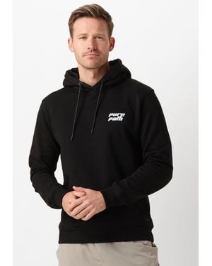 Pure Path Herren Pullover & Cardigans Regular Fit Sweaters Hoodie302 - Schwarz