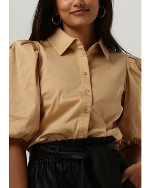 Notes Du Nord Bluse Kira Short Sleeve Shirt Damen - Braun